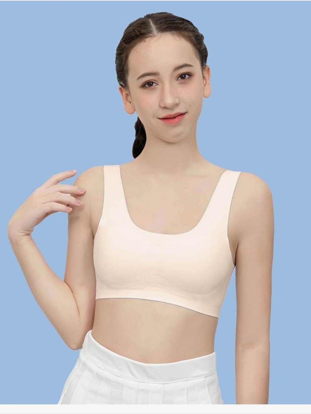 Powder Blue Girl's Training Bra